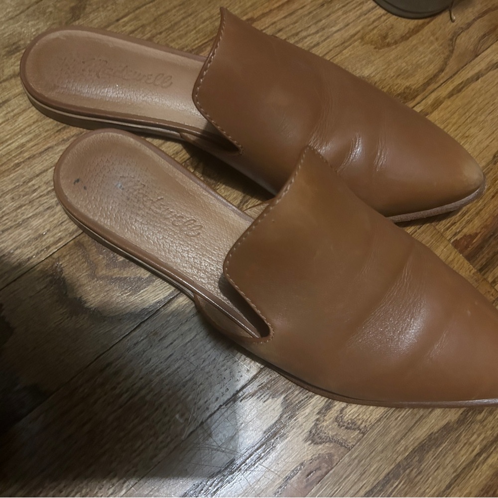Madewell Tan Leather Women's Mules